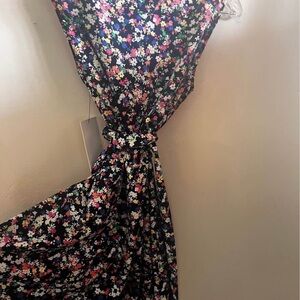 Harper Rose Floral Misi Dress in Multicolor flowers with removable tie